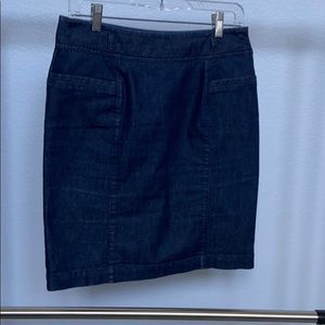 Kenneth Cole short denim pencil skirt.